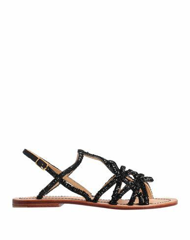 Malìparmi Woman Sandals Black Textile fibers Cover