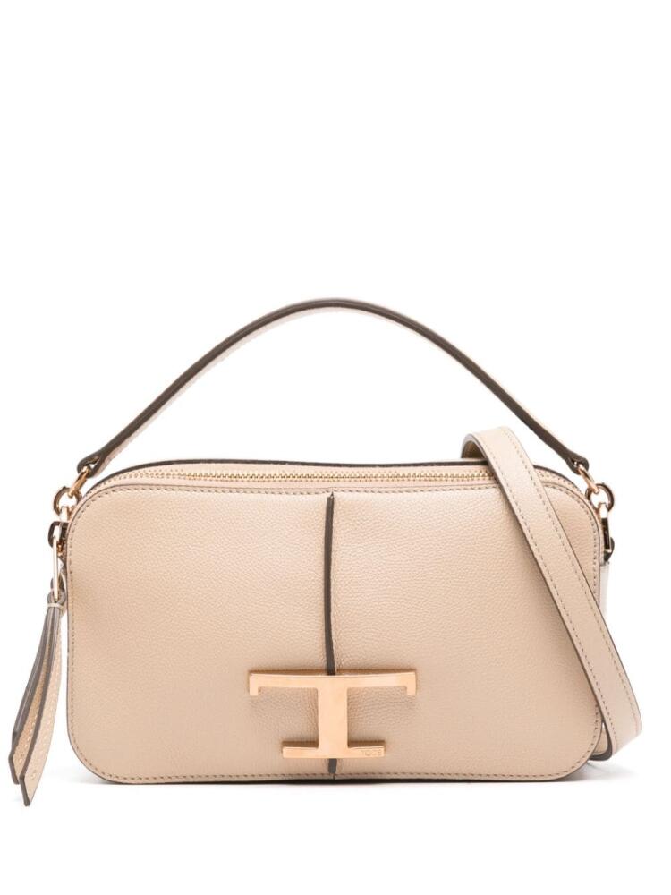 Tod's mini Tsa leather tote bag - Neutrals Cover