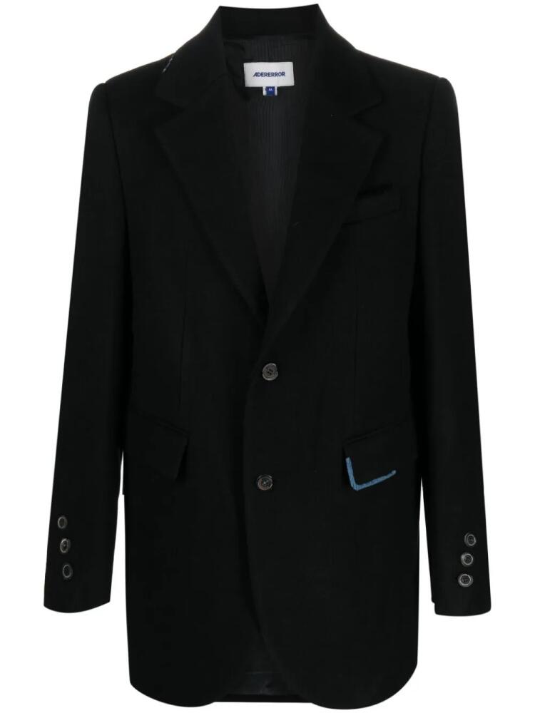 Ader Error Frine single-breasted blazer - Black Cover