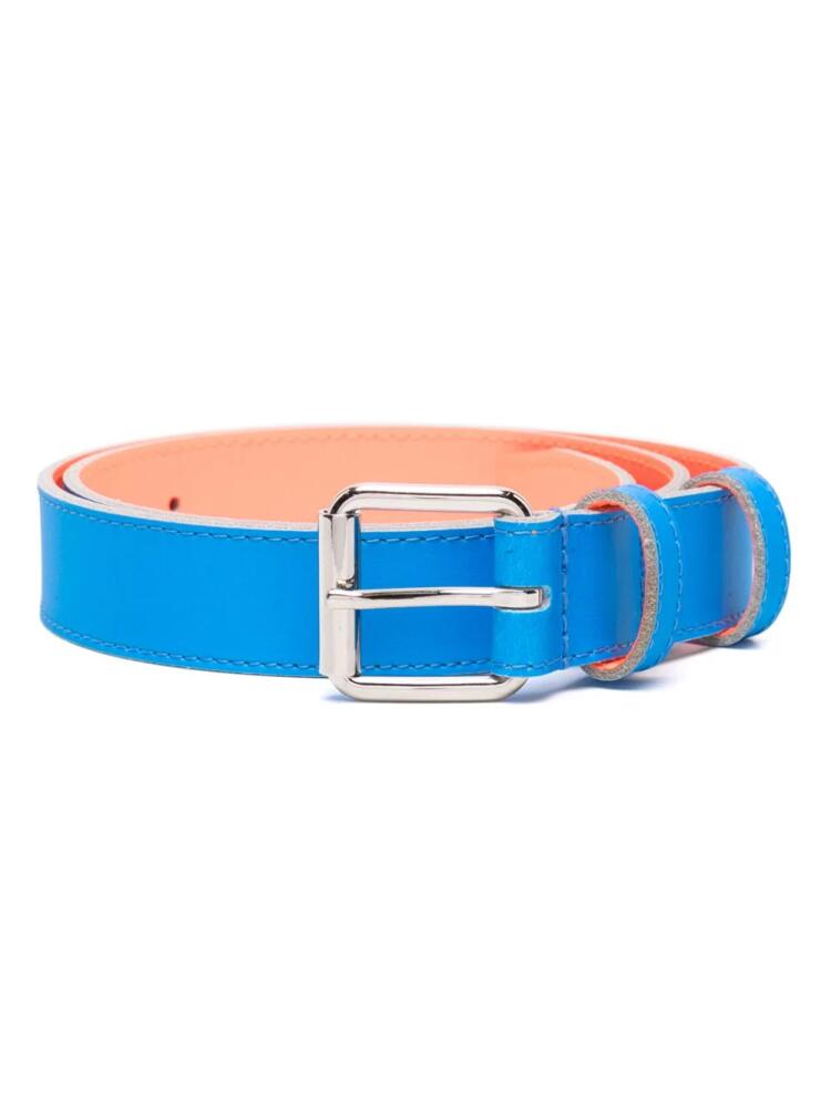 Comme Des Garçons Wallet Super Fluo leather belt - Blue Cover