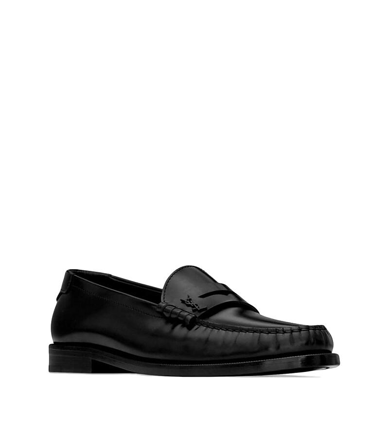 Saint Laurent Le Loafer Penny Slippers in Smooth Leather Cover