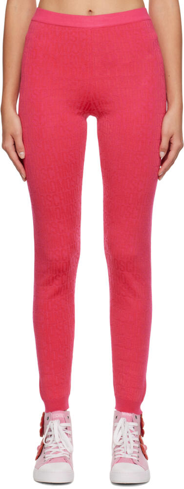 Moschino Pink All Over Leggings Cover