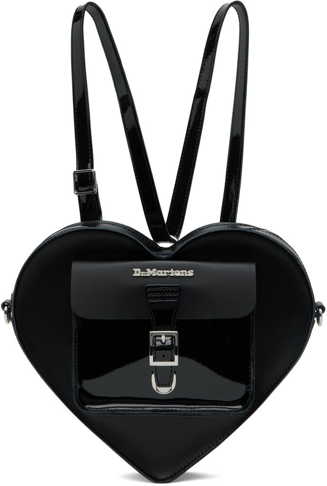 Dr. Martens Black Heart Shaped Leather Backpack Cover