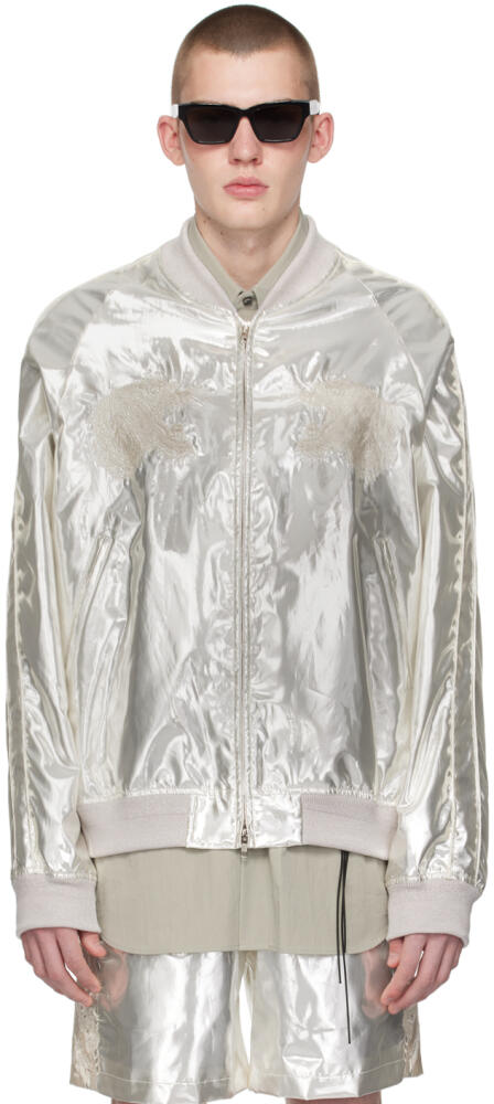 doublet Silver Souvenir Bomber Jacket Cover