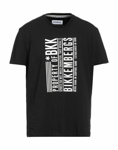 Bikkembergs Man T-shirt Black Cotton, Elastane Cover