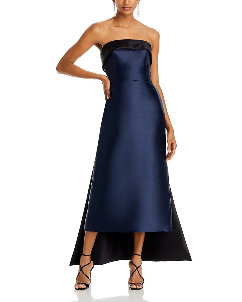 Amsale Strapless Satin Gown Cover