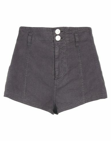 Isabel Marant Woman Shorts & Bermuda Shorts Dark purple Linen, Cotton, Elastane Cover