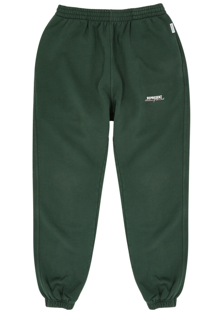 Represent Patron Of The Club Cotton Sweatpants - Green Cover