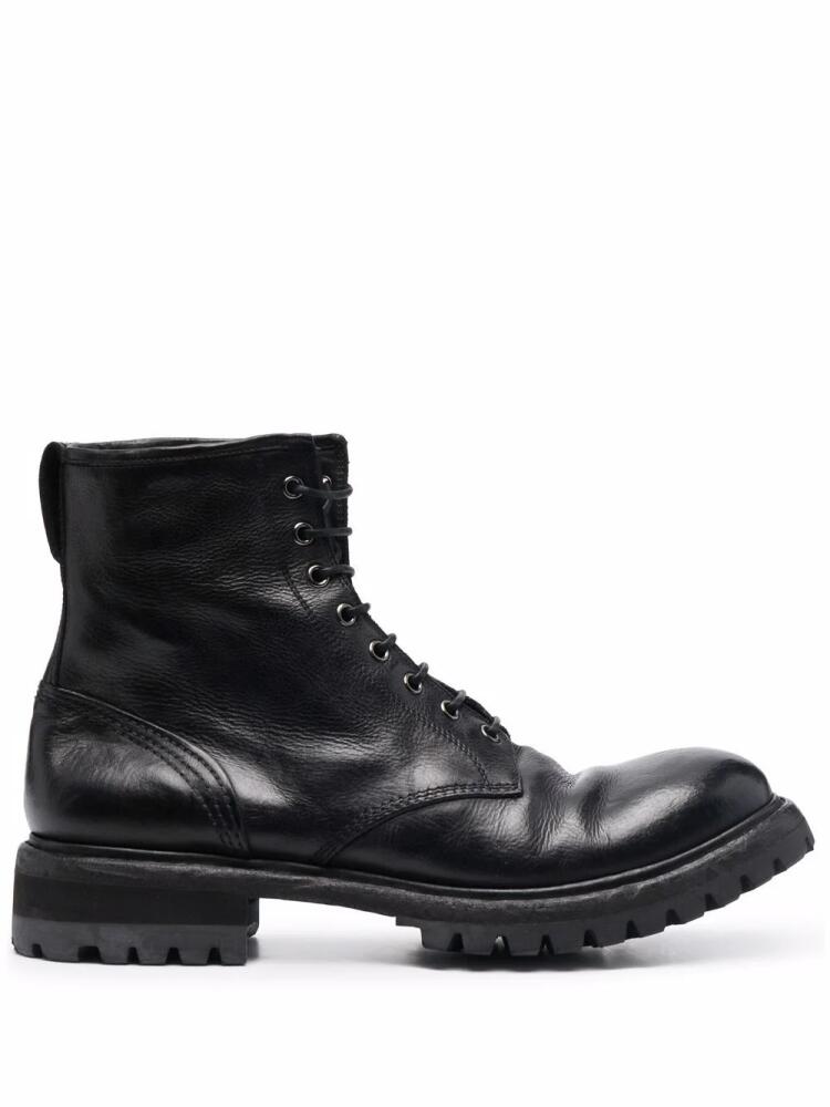 Premiata polished leather ankle boots - Black Cover