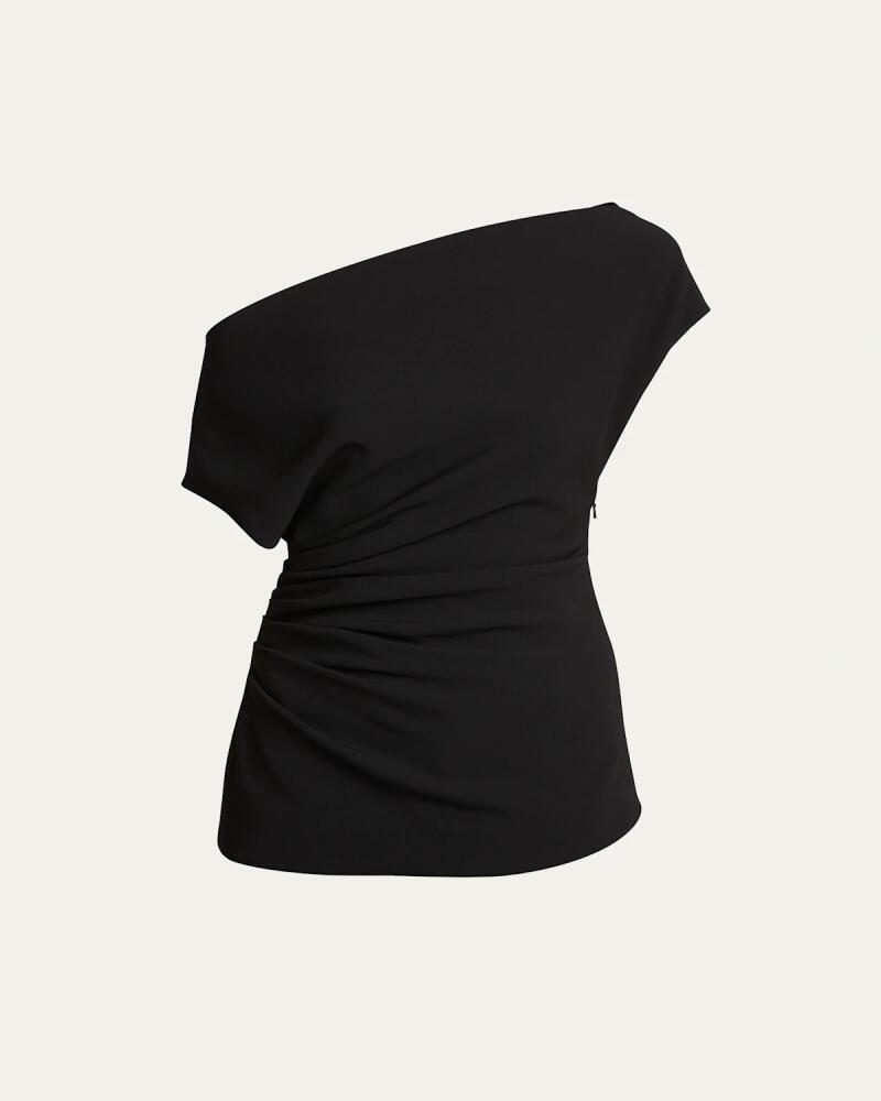 Proenza Schouler Francesca Off-The-Shoulder Short-Sleeve Blouse Cover