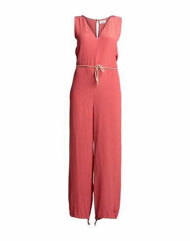 Niū Woman Jumpsuit Rust Cotton Cover