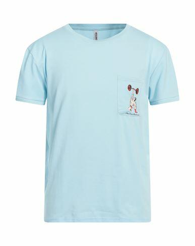 Moschino Man Undershirt Sky blue Cotton, Elastane Cover