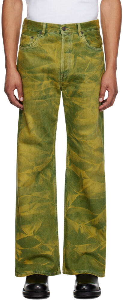 Acne Studios Yellow Loose-Fit Jeans Cover