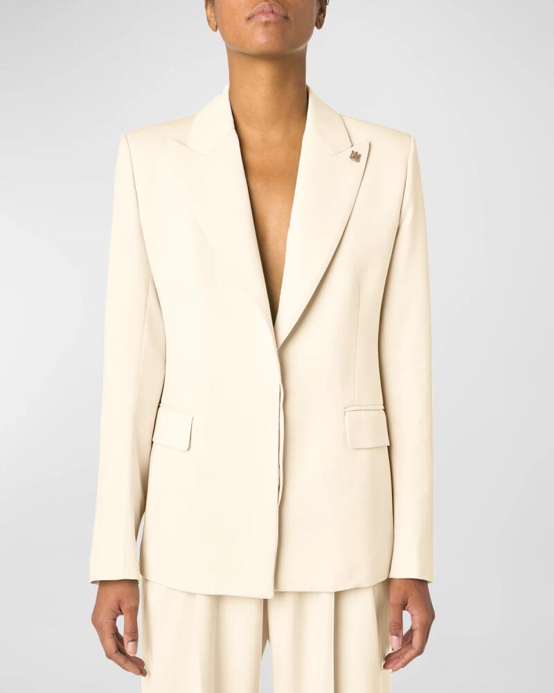 Amiri Single-Breasted Blazer Jacket with Pin Cover