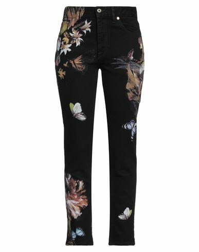 Just Cavalli Woman Jeans Black Cotton, Elastane Cover