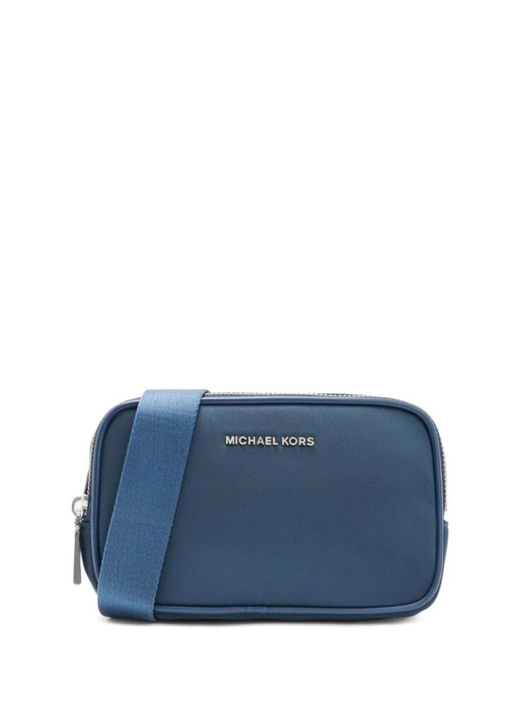 Michael Kors logo-lettering belt bag - Blue Cover