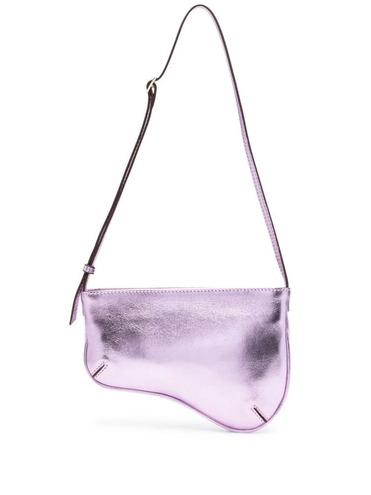 Manu Atelier Curve leather shoulder bag - Pink Cover