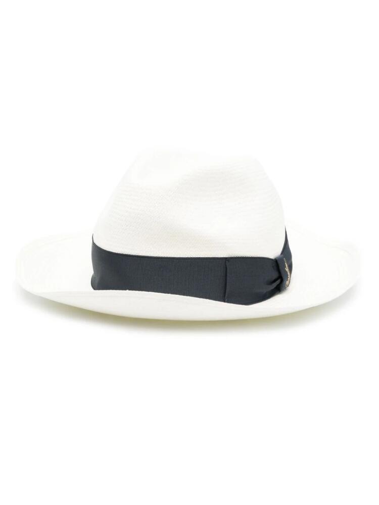 Borsalino Amedeo Panama Fine fedora hat - White Cover