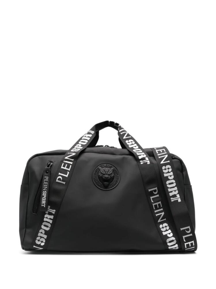 Plein Sport Boston logo-embossed duffle bag - Black Cover