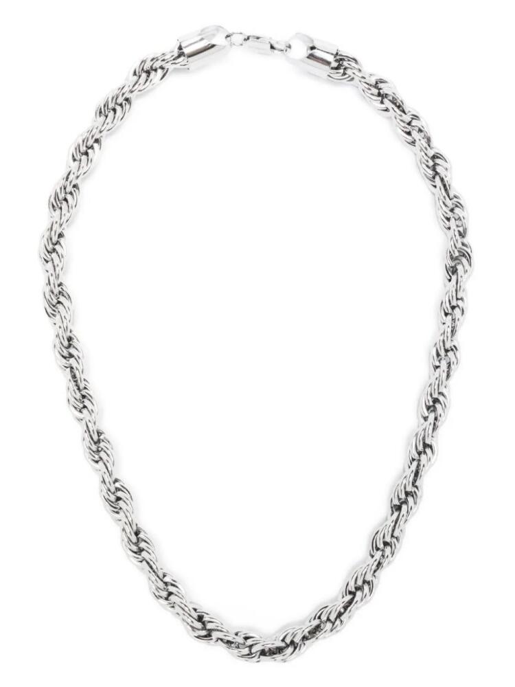 DARKAI 90's rope-chain metal necklace - Silver Cover