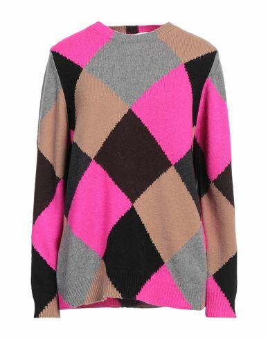 Liviana Conti Woman Sweater Fuchsia Cashmere, Polyamide, Wool Cover