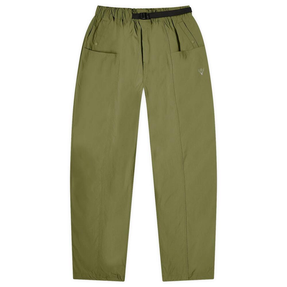 South2 West8 Men's Belted C.S. Trousers in Light Olive Cover