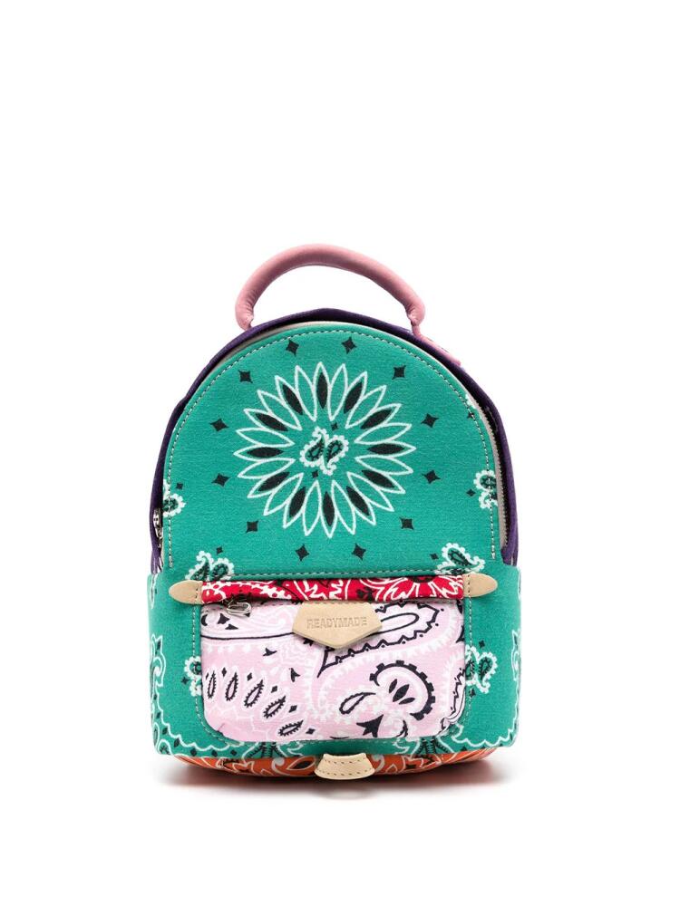 Readymade color-block paisley small backpack - Multicolour Cover