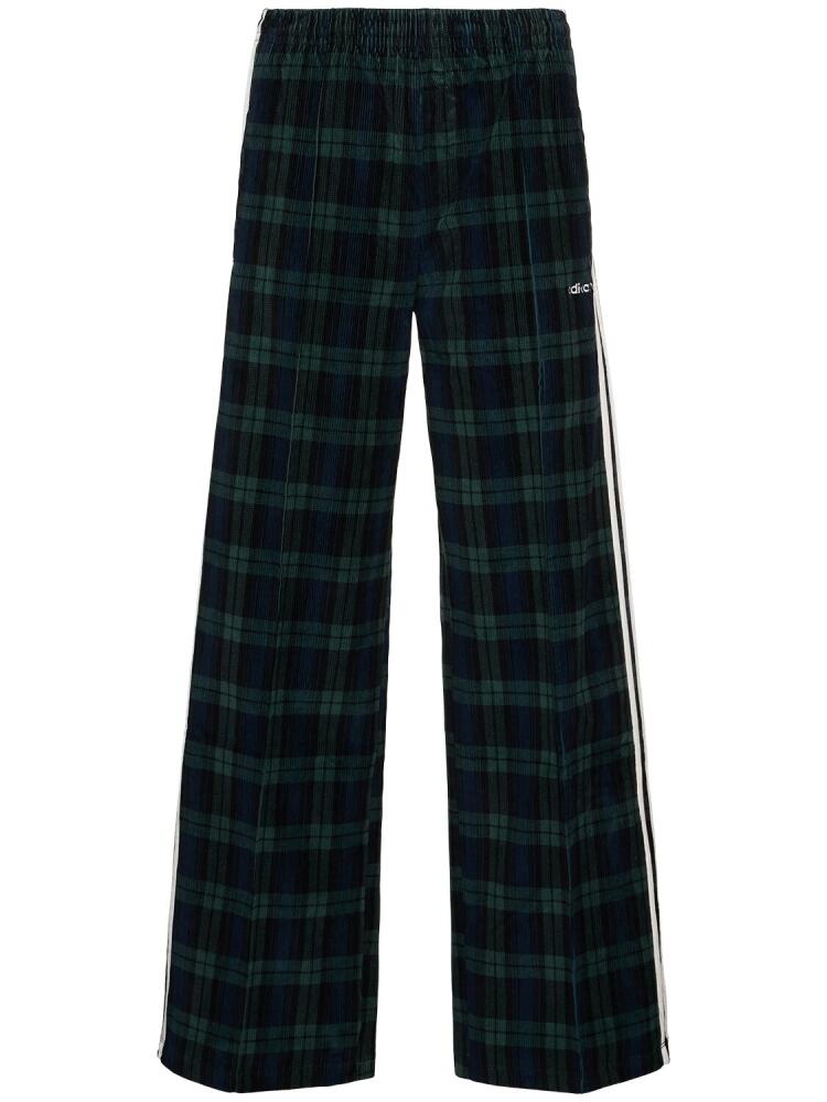 ADIDAS ORIGINALS Corduroy Tartan Wide Leg Pants Cover