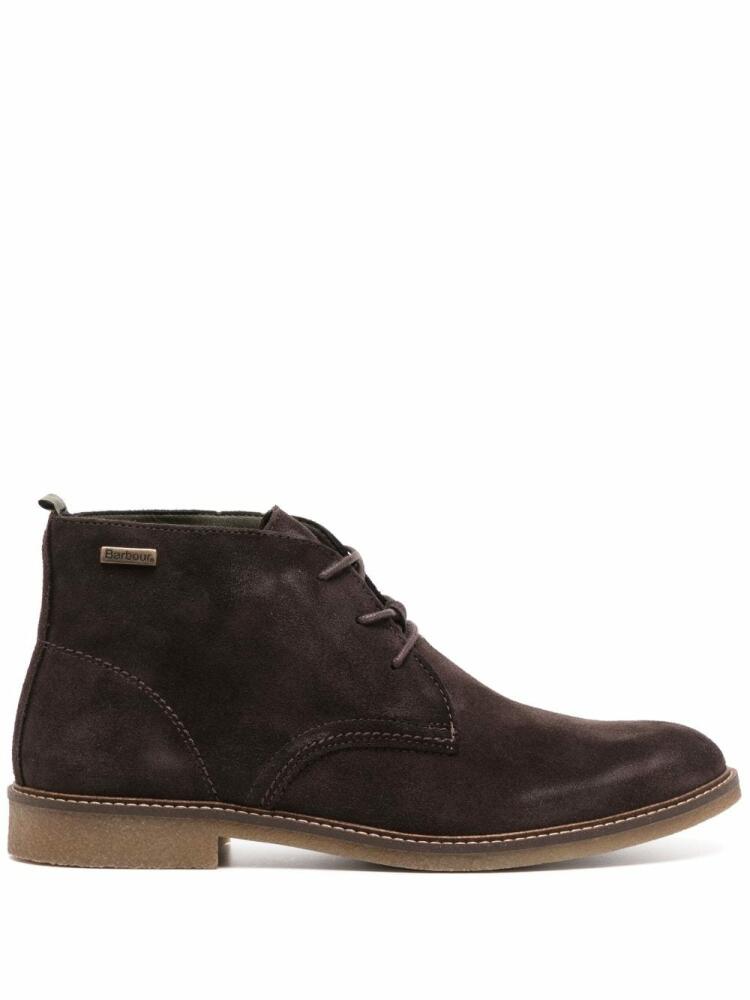 Barbour lace-up leather boots - Brown Cover