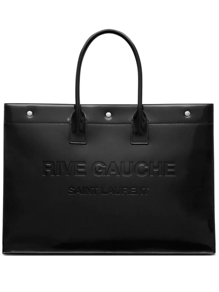 Saint Laurent large Rive Gauche tote bag - Black Cover