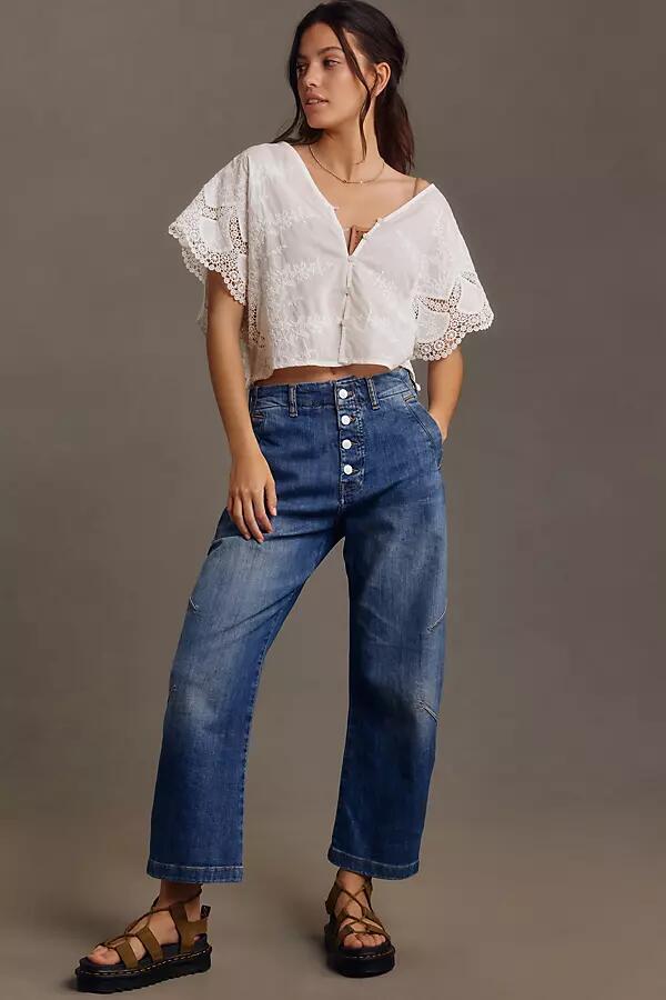 Pilcro Mid-Rise Barrel Jeans Cover