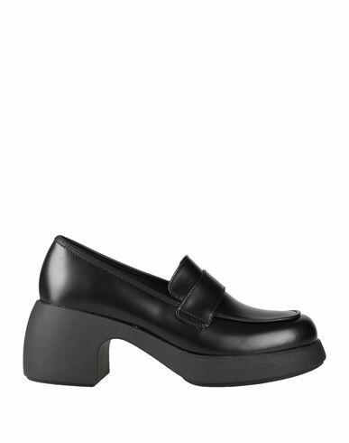 Camper Woman Loafers Black Soft Leather Cover