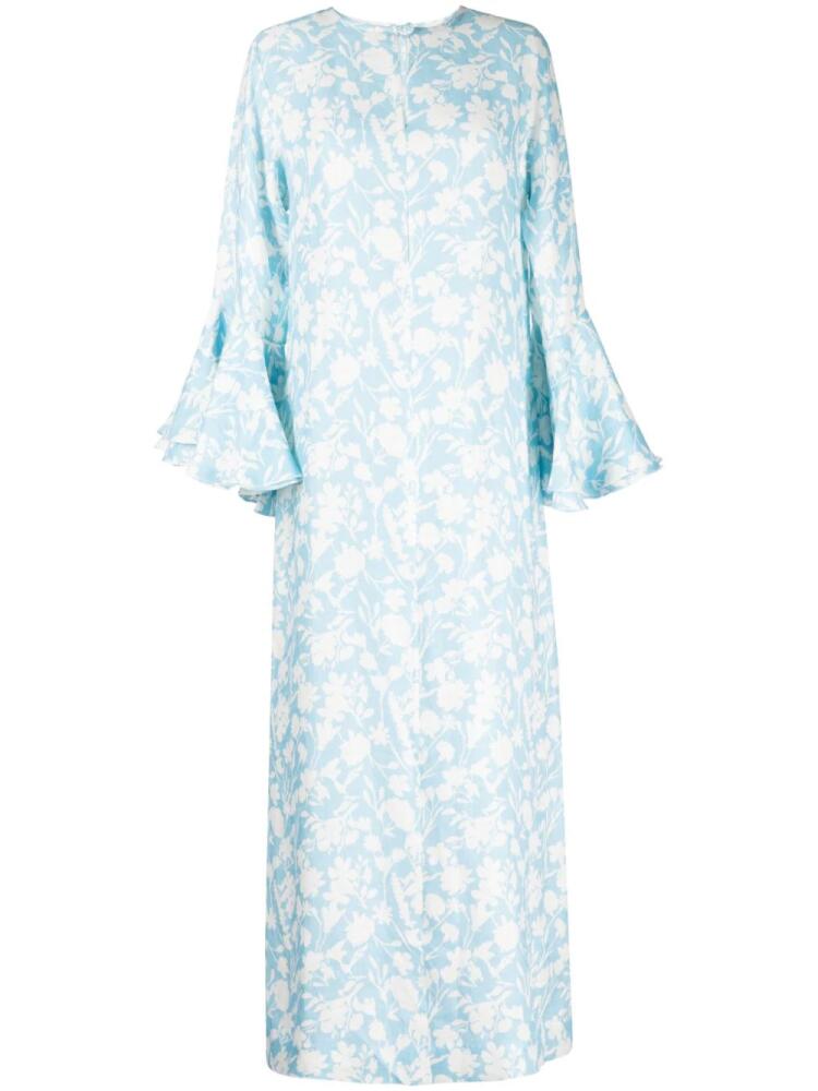 Bambah Arielle floral-print kaftan - Blue Cover