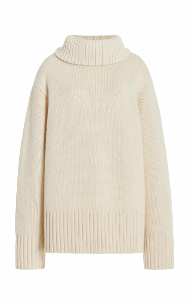 Michael Kors Collection - Oversized Cashmere Turtleneck Sweater - Ivory Cover