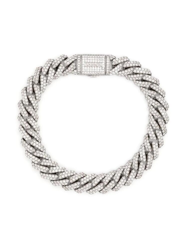 DARKAI mini Prong Pavé crystal bracelet - Silver Cover