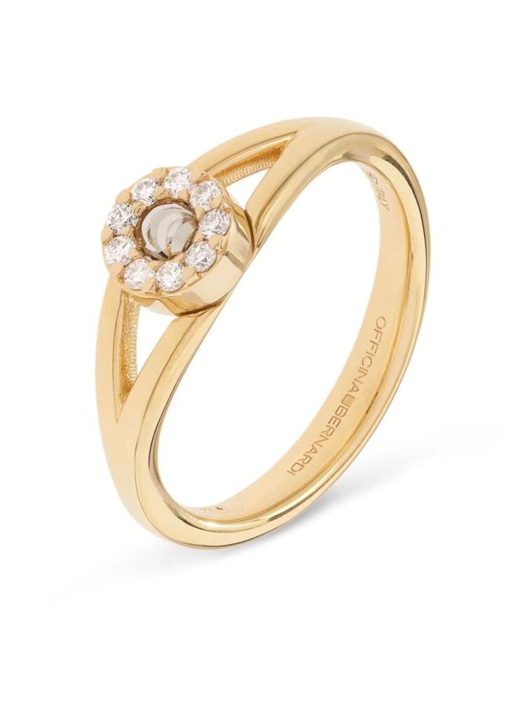 Officina Bernardi 18kt yellow gold Grace Moon diamond ring Cover