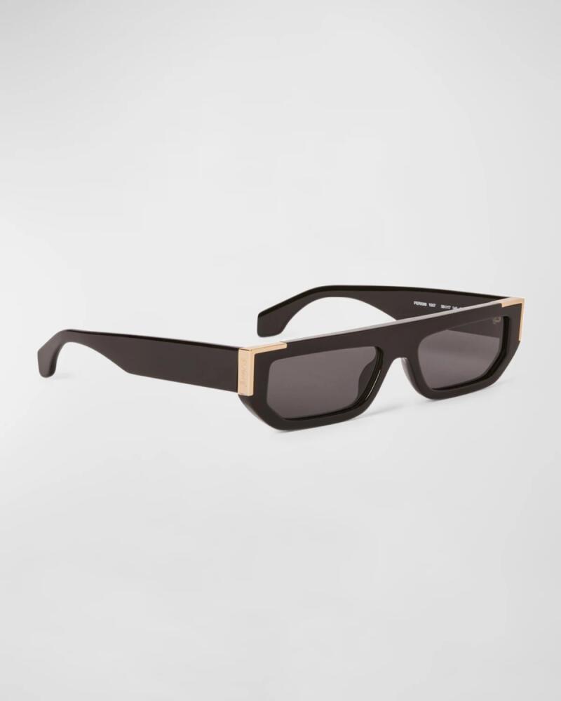 Palm Angels Men's Golden Acetate Rectangle Sunglasses Cover