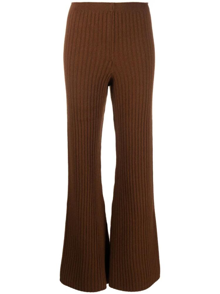 Laneus knitted wool trousers - Brown Cover