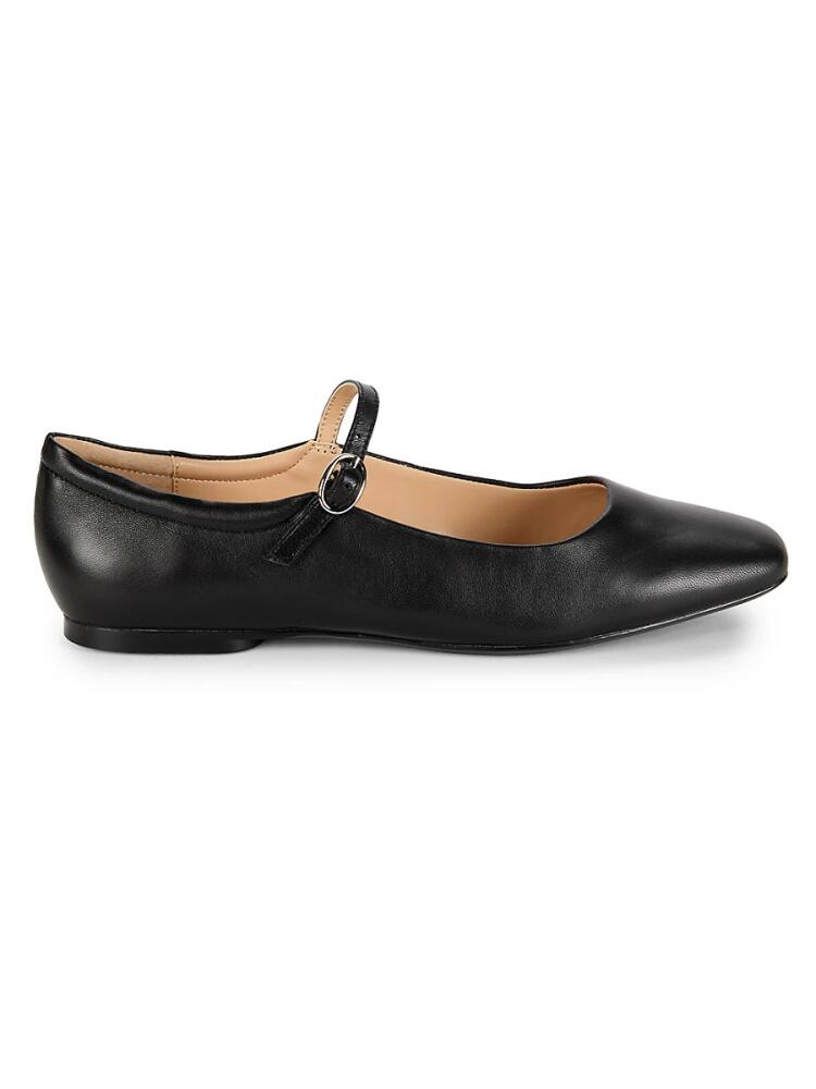 Saks Fifth Avenue Women's Emma Leather Ballet Flats - Black Cover