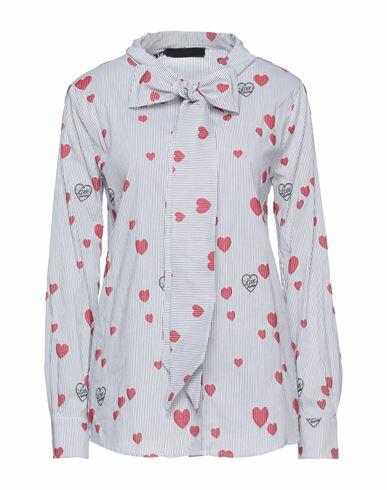 Love Moschino Woman Shirt Blue Cotton, Polyamide, Elastane Cover