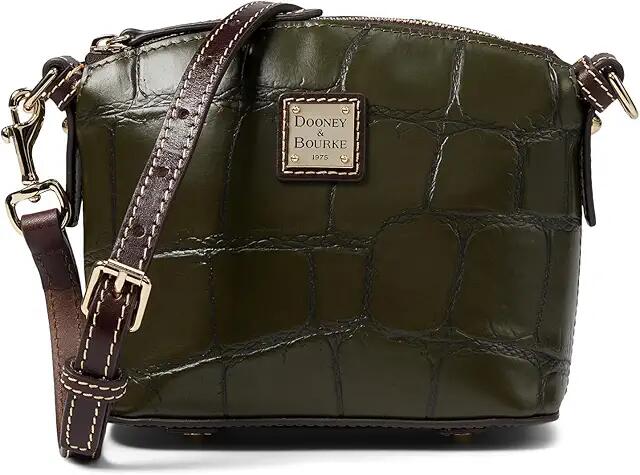 Dooney & Bourke Denison II Mini Domed Crossbody (Olive) Handbags Cover