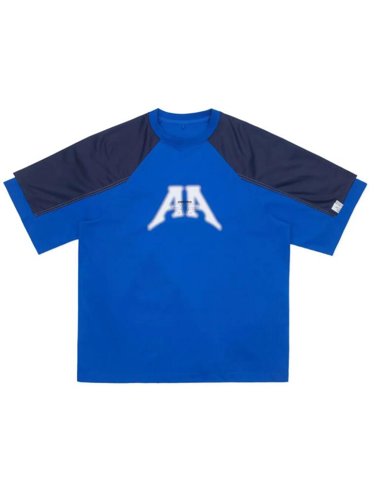 Ader Error Nolc jersey T-shirt - Blue Cover