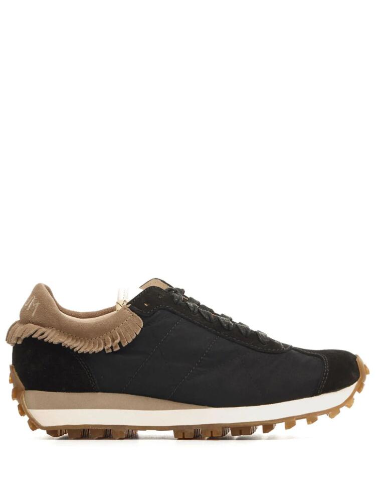 visvim Walpi Runner 8 fringed suede sneakers - Black Cover