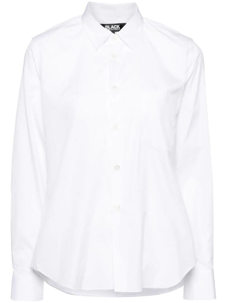 Black Comme Des Garçons cotton shirt - White Cover