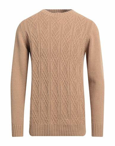 Officina 36 Man Sweater Camel Wool, Polyamide Cover