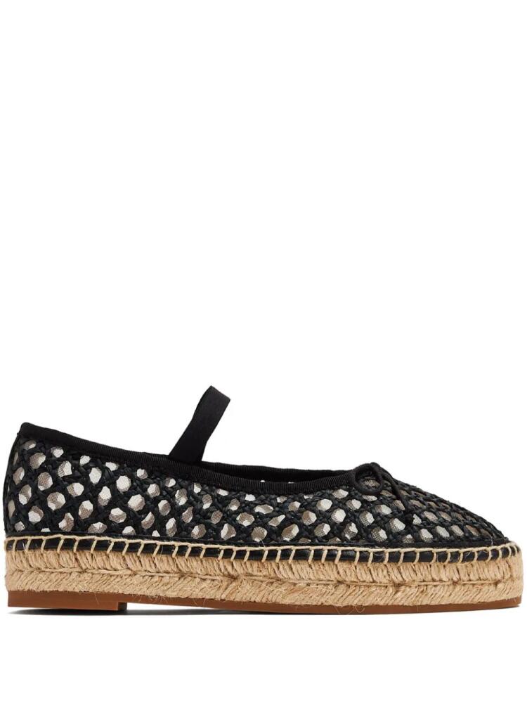 Loeffler Randall raffia espadrilles - Black Cover