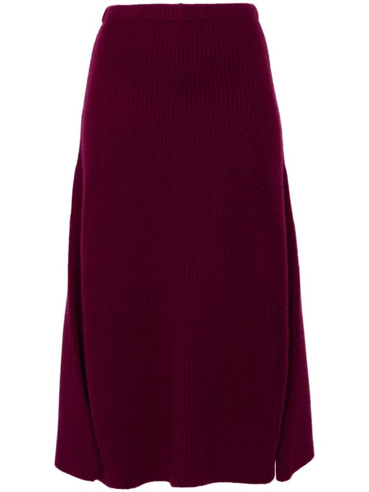 Forte Forte flared midi skirt - Purple Cover