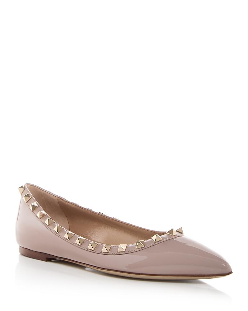 Valentino Garavani Women's Rockstud Pointed Toe Ballet Flats Cover