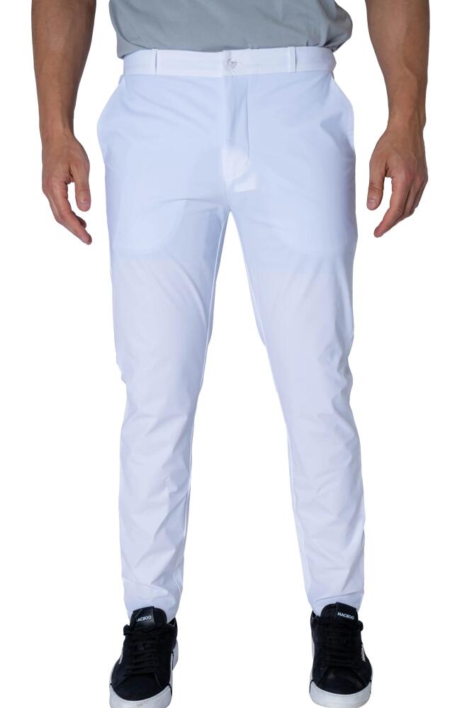 Maceoo Slim Fit Pants in White Cover