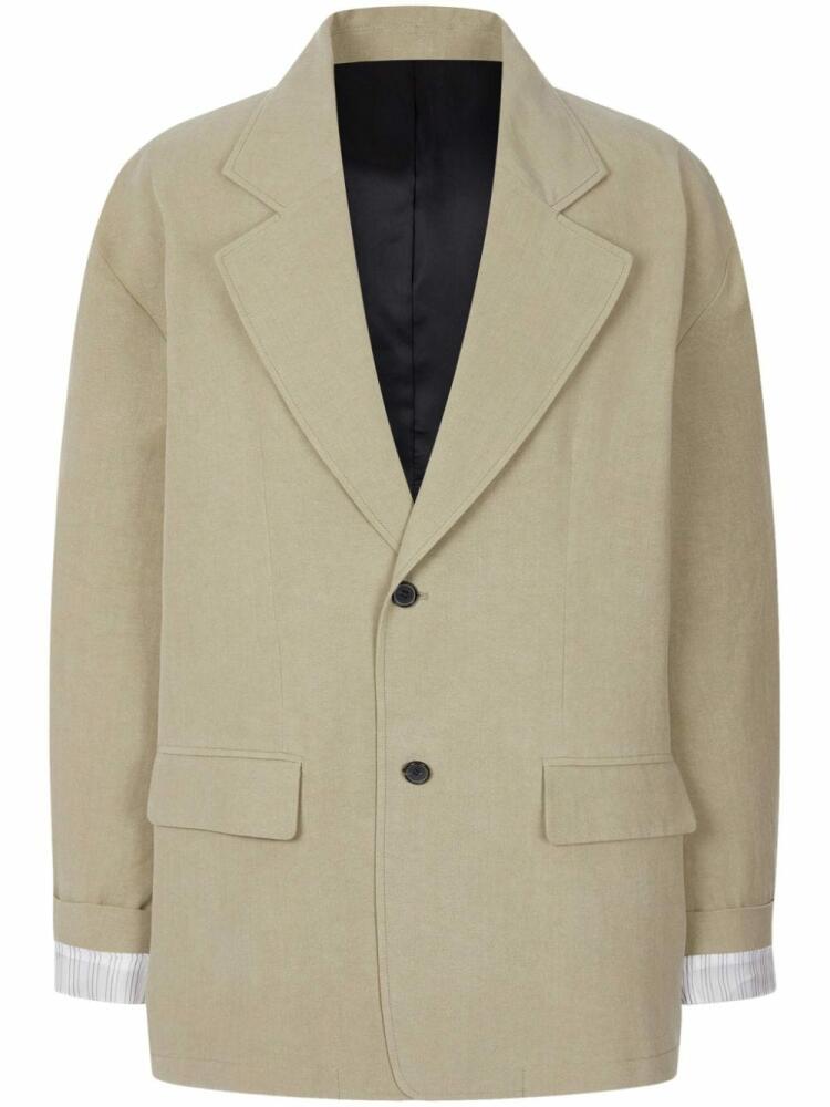 STUDIO TOMBOY notched-lapels single-breasted blazer - Neutrals Cover